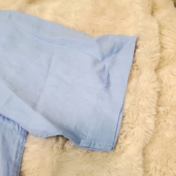 Pronto Uomo Modern Fit 100% Linen Button Down Shirt NWT The Men's Warehouse M - Picture 7 of 9